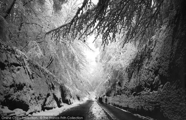 Photo of Reigate, Snowy View From The Tunnel 1890