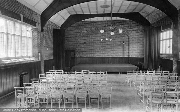 Photo of Reigate, South Park, St Luke's Parish Hall, Interior 1909