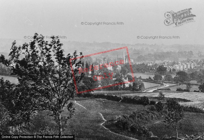 Photo of Reigate, St Mark's From The Hills 1886