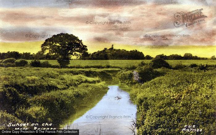 Photo of Reigate, Sunset On The Mole c.1960