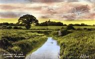 Sunset On The Mole c.1960, Reigate