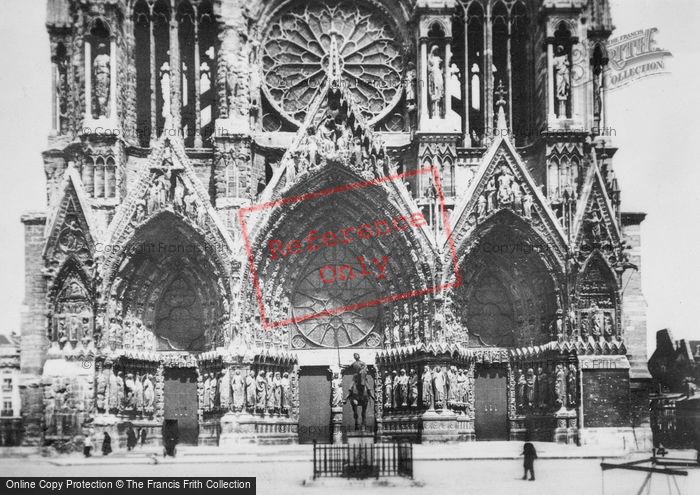 Photo of Reims, Cathedral Entrance c.1935