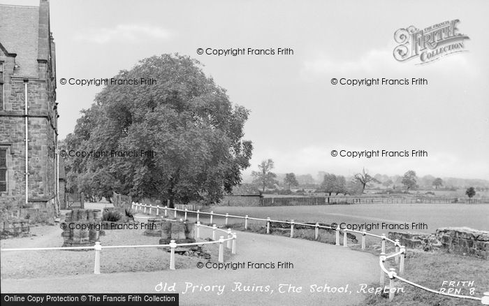 Photo of Repton, Old Priory Ruins, The School c.1955