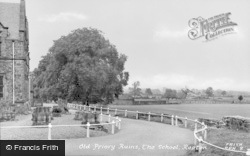 Old Priory Ruins, The School c.1955, Repton
