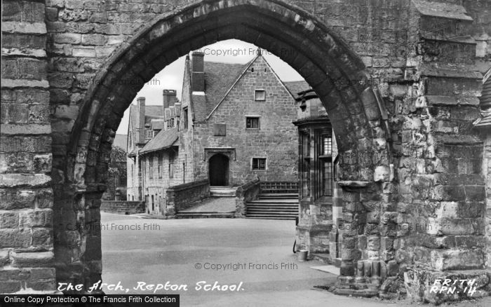 Photo of Repton, The Arch, Repton School c.1955