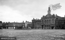Market Place And Town Hall c.1955, Retford