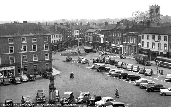 Photo of Retford, Market Place c.1955