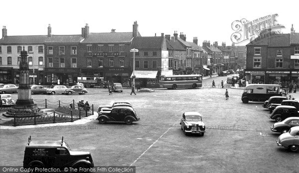 Photo of Retford, Market Place c.1955