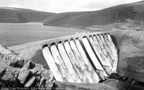 Photo of Rhayader, Claerwen Dam c.1960