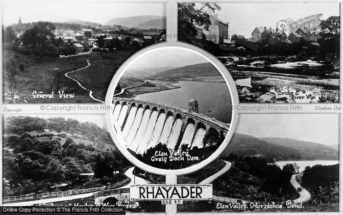 Photo of Rhayader, Composite c.1932