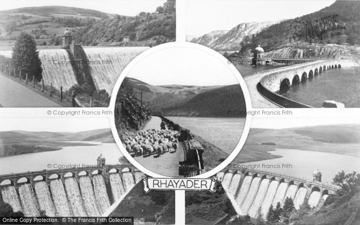 Photo of Rhayader, Composite c.1935