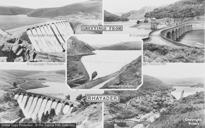 Photo of Rhayader, Composite c.1960