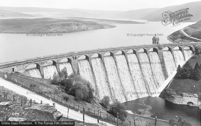 Photo of Rhayader, Craig Goch Dam c.1932