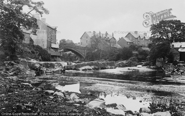 Photo of Rhayader, River Wye And The Bridge c.1932