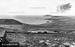 View Of Bardsey Island c.1960, Rhiw