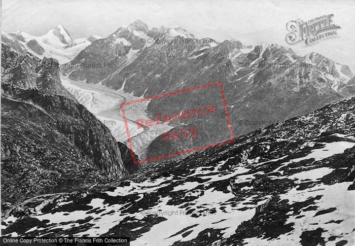 Photo of Rhone Valley, Rhone Glacier c.1875