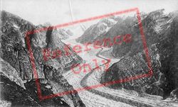 Viesch Glacier And Finsteraarhorn c.1874, Rhone Valley