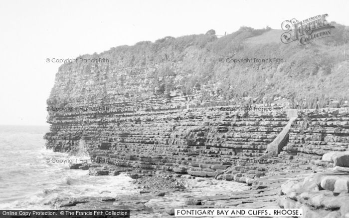 Photo of Rhoose, Fontygary Bay And Cliffs c.1955