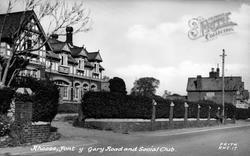 Fontygary Road And Social Club c.1950, Rhoose
