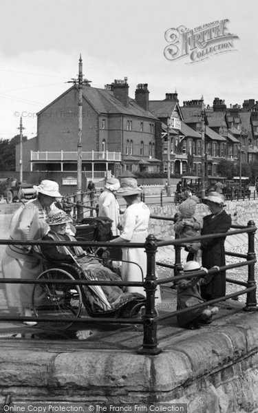 Photo of Rhos On Sea, Bath Chair On The Seafront 1921