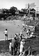 Rhos-on-Sea, Bay Of Colwyn Swimming Pool c.1955, Rhôs-on-Sea