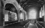 Rhos-on-Sea, Llandrillo Yn Rhos Church interior 1895