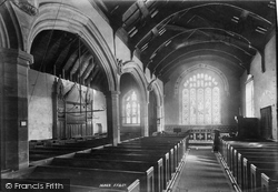 Rhos-on-Sea, Llandrillo Yn Rhos Church interior 1895