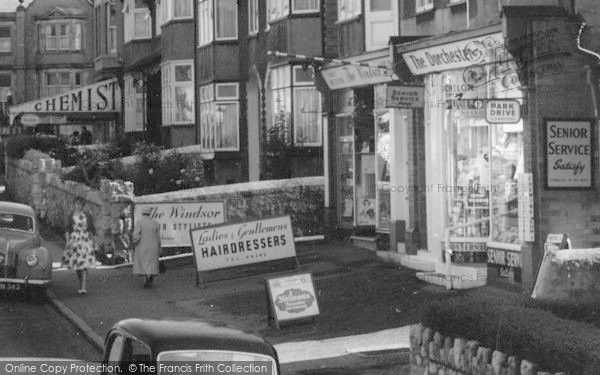 Photo of Rhos On Sea, Shops In Colwyn Avenue c.1955