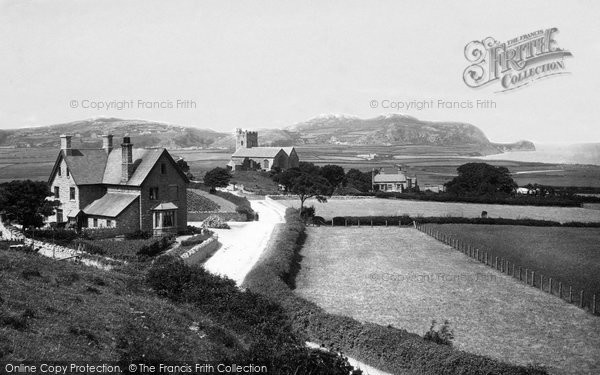 Photo of Rhos On Sea, St Trillo's Church And The Bay 1890