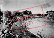 Rhos-on-Sea, Swimming Pool c.1955, Rhôs-on-Sea