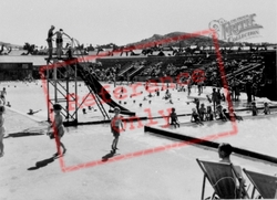 Rhos-on-Sea, Swimming Pool c.1955, Rhôs-on-Sea