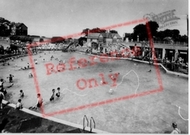 Rhos-on-Sea, Swimming Pool c.1955, Rhôs-on-Sea