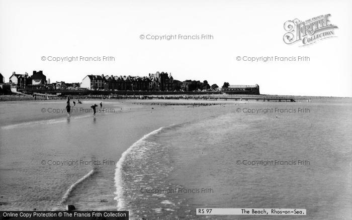 Photo of Rhos On Sea, The Beach c.1960