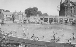 Rhos-on-Sea, The Swimming Pool c.1955, Rhôs-on-Sea