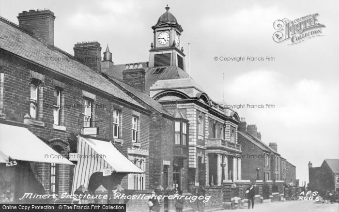 Photo of Rhosllanerchrugog, Miners Institute c.1955
