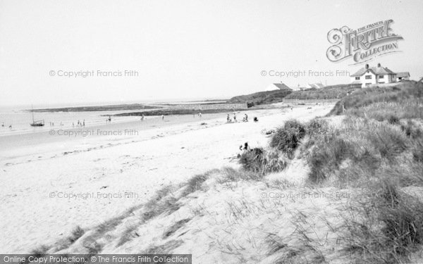 Photo of Rhosneigr, Broad Beach c.1955