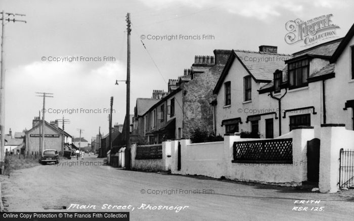 Photo of Rhosneigr, Main Street c.1960