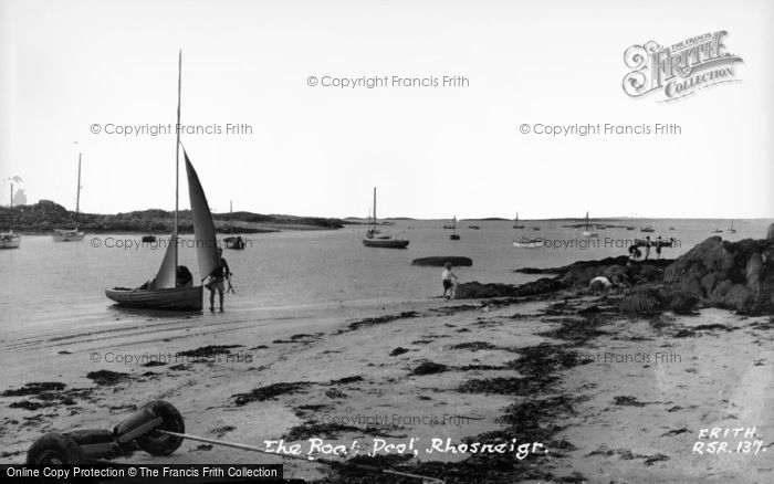 Photo of Rhosneigr, The Boat Pool c.1960