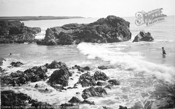 Photo of Rhosneigr, The Lion Rock c.1936