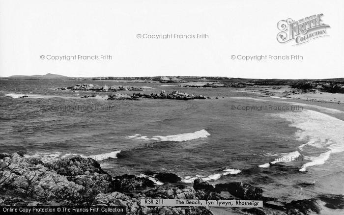 Photo of Rhosneigr, Tyn Tywyn, The Beach c.1965