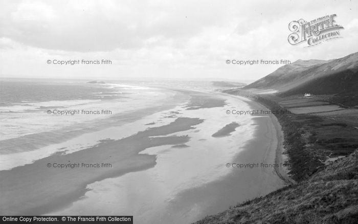 Photo of Rhossili, Beach And Cliffs 1964