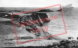 Cliffs And Worms Head c.1955, Rhossili