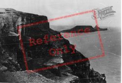 Cliffs Near Worms Head c.1955, Rhossili
