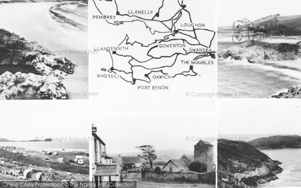 Photo of Rhossili, Composite c.1965