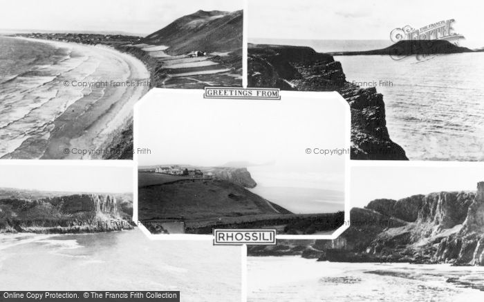 Photo of Rhossili, Composite c.1965