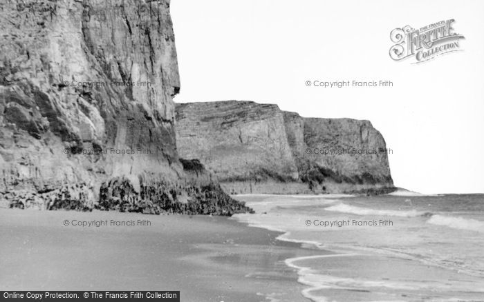 Photo of Rhossili, Fall Bay c.1955