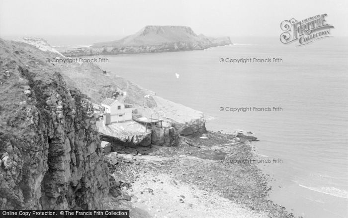 Photo of Rhossili, Kitchen Corner Boathouse 1963