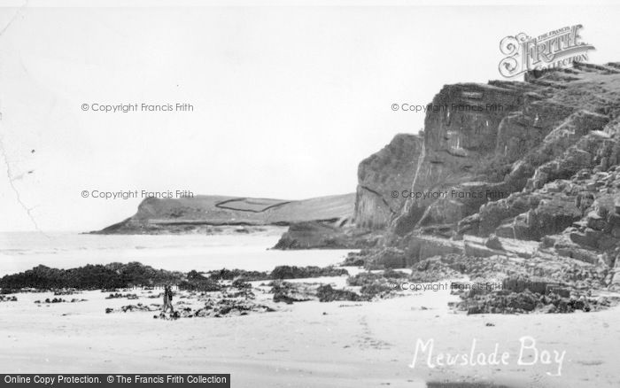 Photo of Rhossili, Mewslade Bay c.1955