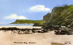 Mewslade Bay c.1955, Rhossili