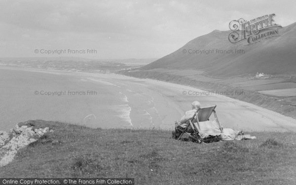 Photo of Rhossili, Overlooking The Beach 1968